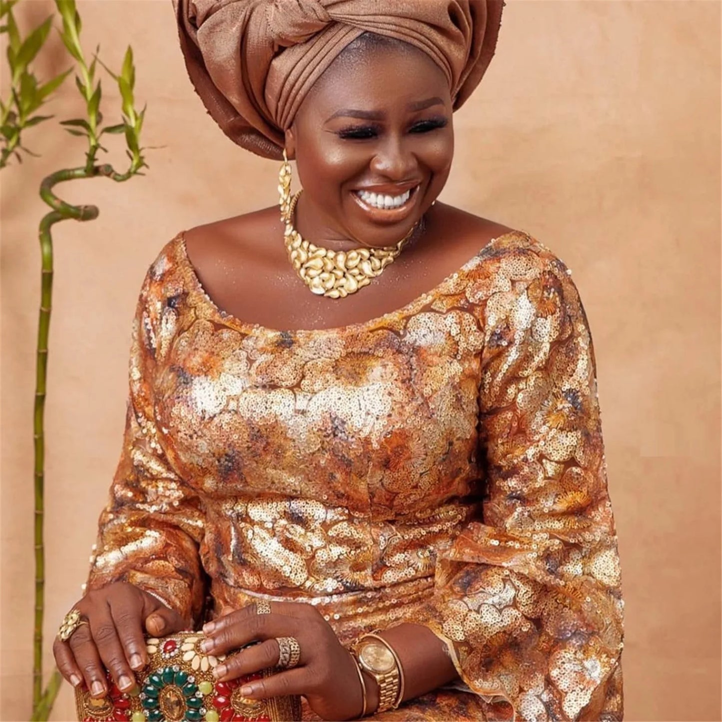 Italy Brazil Gold Plated Jewelry Set Women Luxury Wedding Necklace Earrings Bracelet Set Gold Colors Engagement Dinner Bijoux