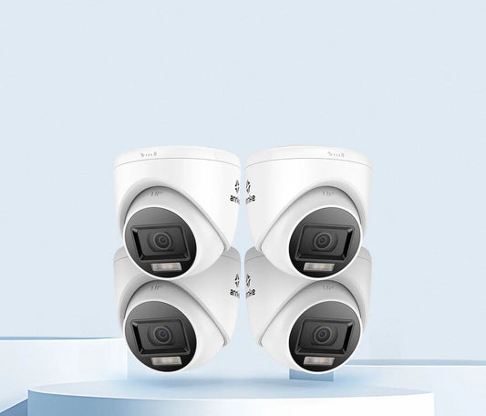 ANNKE 4K 8MP 4pcs Set for Business Surveillance Analog Camera Smart Hybrid Light CCTV Security TVI Camera IP67 WDR