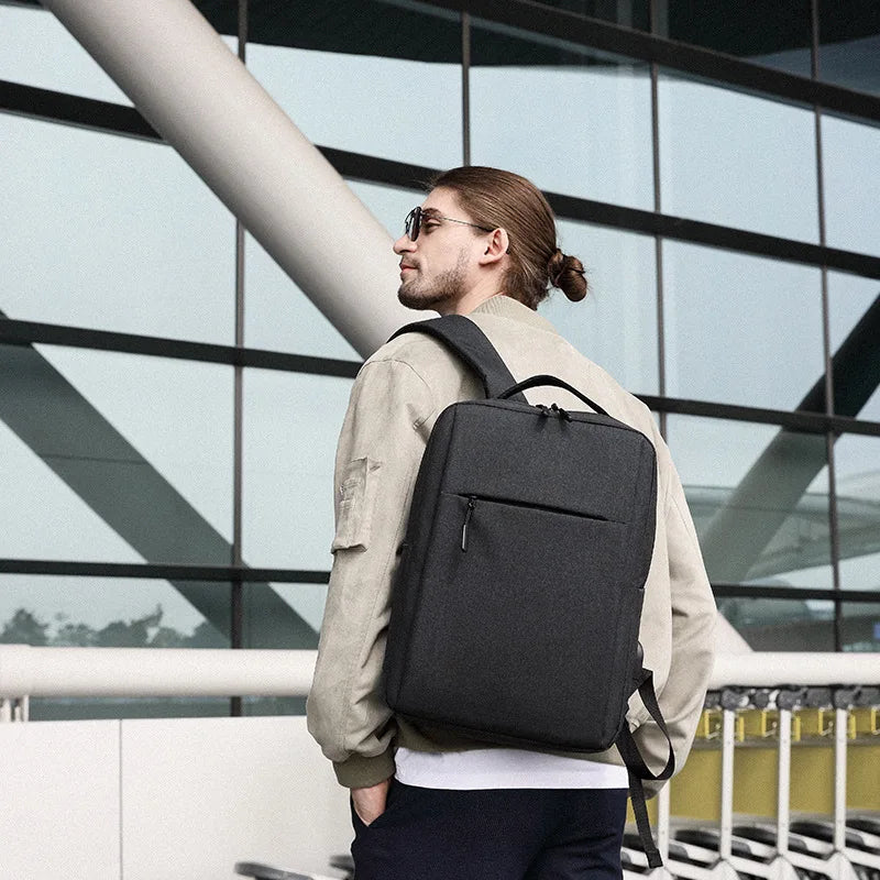 New Versatile Business Bag USB Rechargeable Charging Computer School Bag Waterproof Bag for Men Travel Male Laptop Backpack