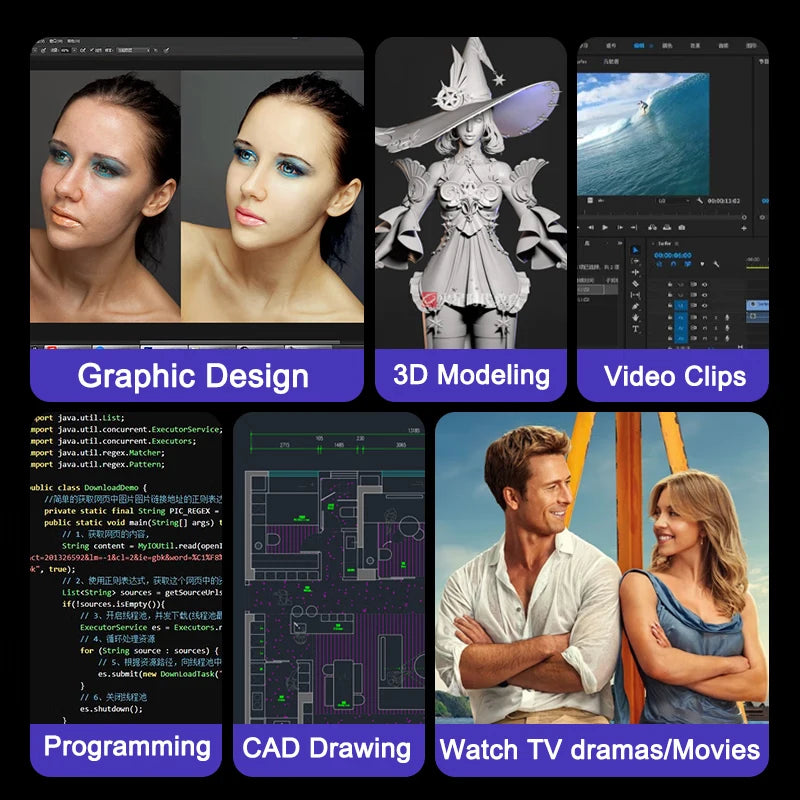 New 15.6" Laptop Intel Core i9-9880H 32GB 2TB Gaming PC Ultra Slim Office Study Computer PC Windows 11 Pro 1920*1080 HD