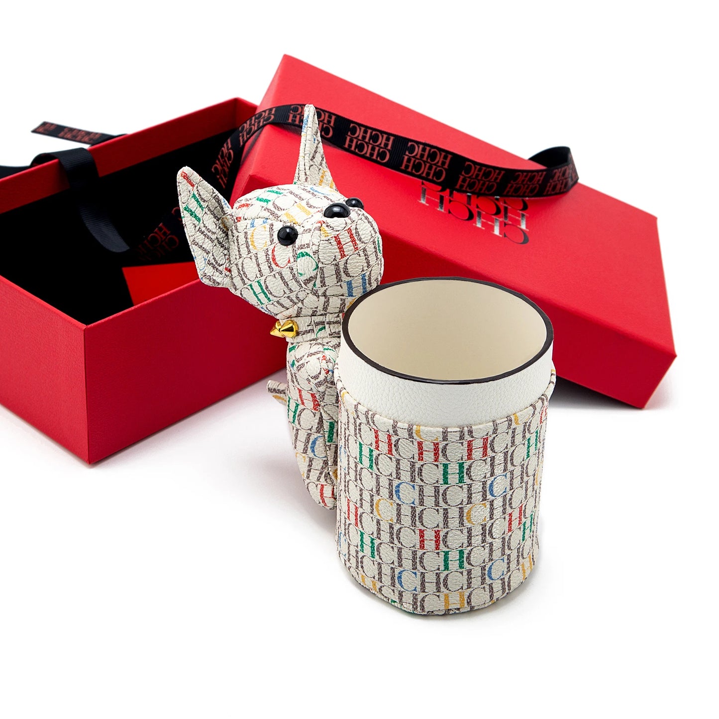 Cute Dog Shaped Pen Holder Creative Animal Desk Organizer Fashion Pattern Stationery Storage Box for Office