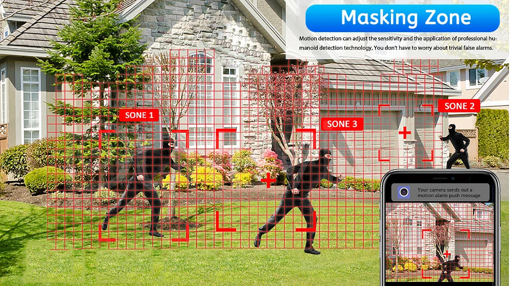 5MP 2.4/5G Wifi Camera with LAN Indoor Human Detect & Tracks Baby Camera Smart Home Security 2-way Audio Night Vision PTZ Camera