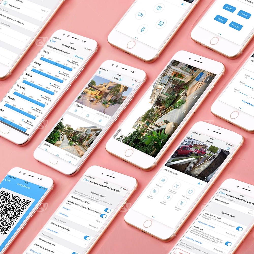 5MP 2.4/5G Wifi Camera with LAN Indoor Human Detect &amp; Tracks Baby Camera Smart Home Security 2-way Audio Night Vision PTZ Camera