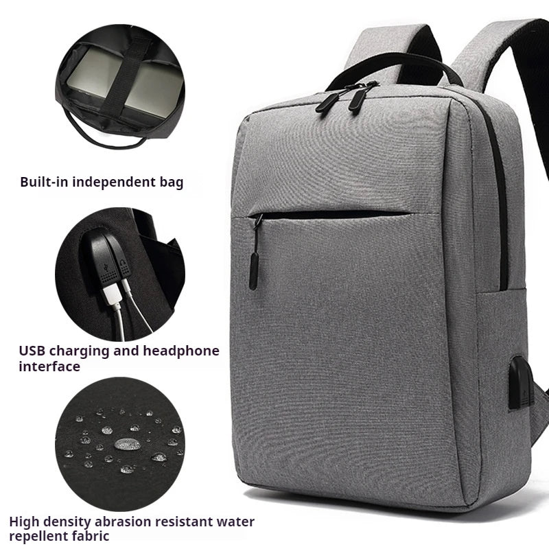 New Versatile Business Bag USB Rechargeable Charging Computer School Bag Waterproof Bag for Men Travel Male Laptop Backpack