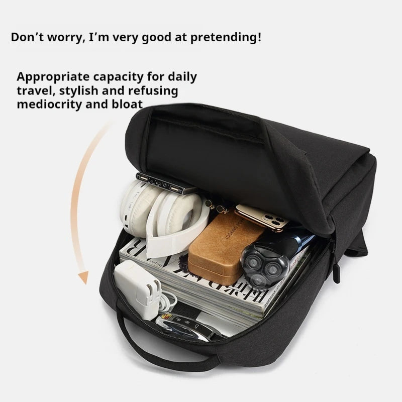 New Versatile Business Bag USB Rechargeable Charging Computer School Bag Waterproof Bag for Men Travel Male Laptop Backpack