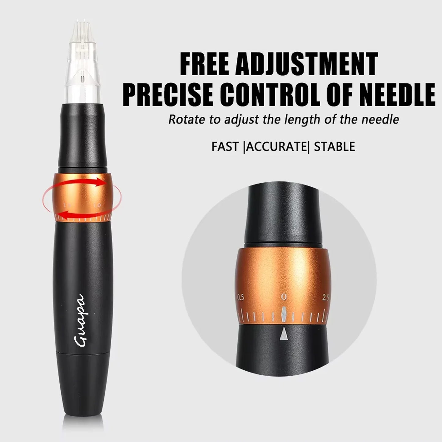 20MINS Fast Lip Blush Permanent Makeup Machine with 8 Pin System for PMU Eyebrow Lip and Ombre Shading Tattoo