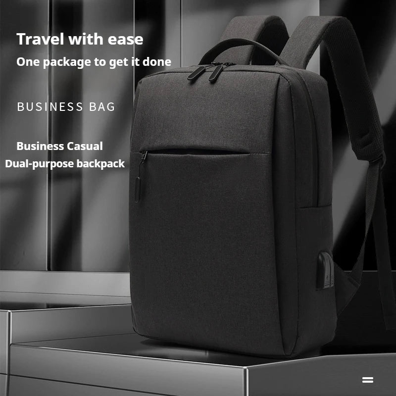 New Versatile Business Bag USB Rechargeable Charging Computer School Bag Waterproof Bag for Men Travel Male Laptop Backpack