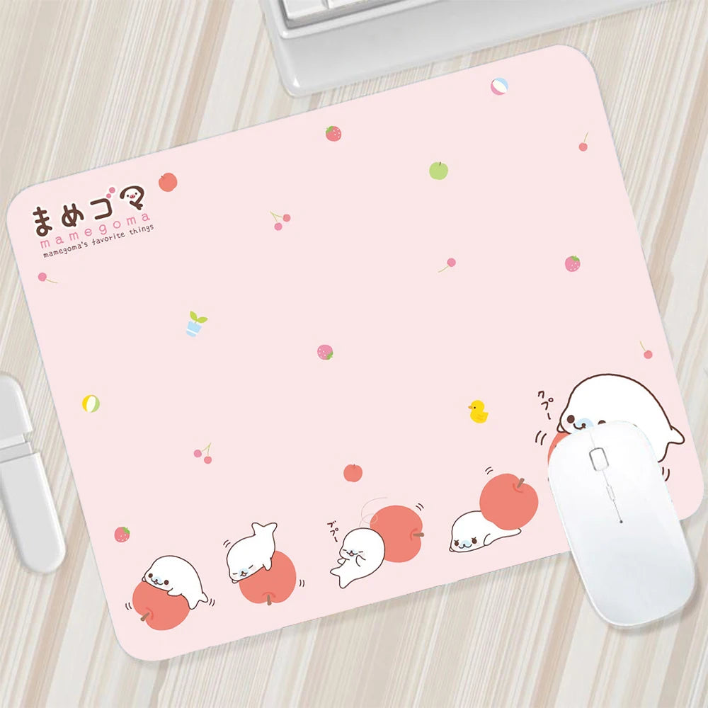 Japanese Cute Mamegoma Small Mouse Pad Gaming Mousepad PC Gamer Mouse Mat XXL Computer Pad Keyboard Mat Desk Pad Laptop Mausepad