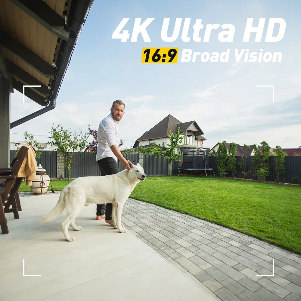 ANNKE 4K 8MP 4pcs Set for Business Surveillance Analog Camera Smart Hybrid Light CCTV Security TVI Camera IP67 WDR