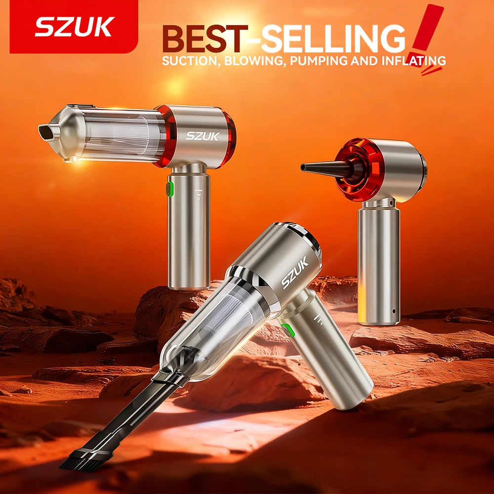 SZUK C012MAX Car Vacuum Cleaner Wireless Mini Handheld Strong Suction Cleaning Machine Portable Vacuum Cleaner for Car Home