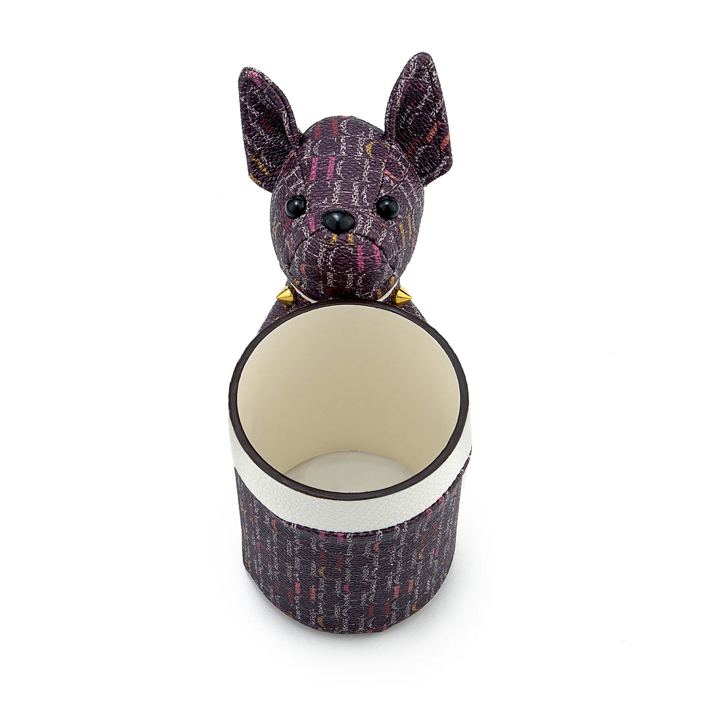 Cute Dog Shaped Pen Holder Creative Animal Desk Organizer Fashion Pattern Stationery Storage Box for Office