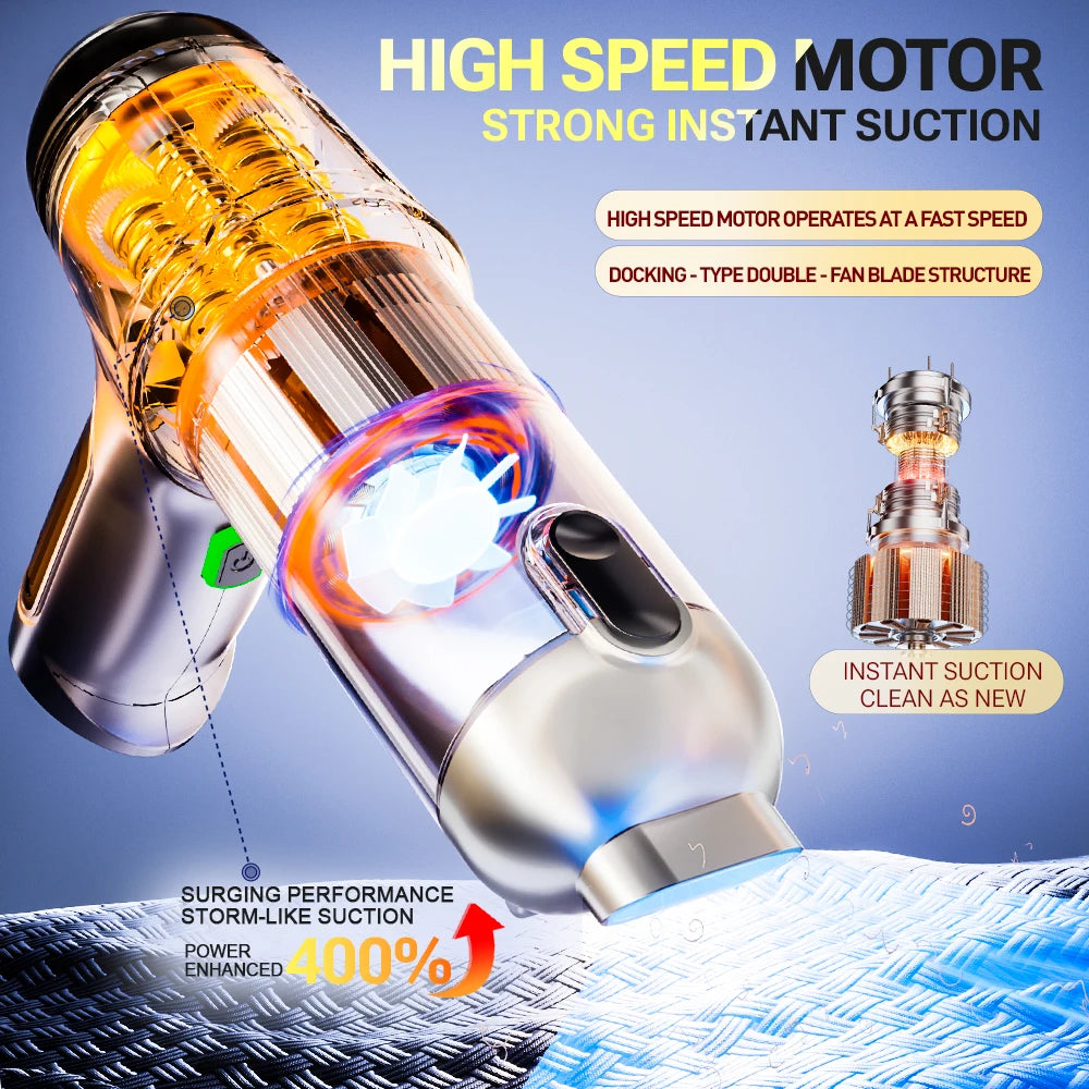 SZUK Car Vacuum Cleaner 638000PA Powerful Wireless Car Cleaner Cleaning Machine Cordless Mini HandHeld Portable Vacuum Cleaner