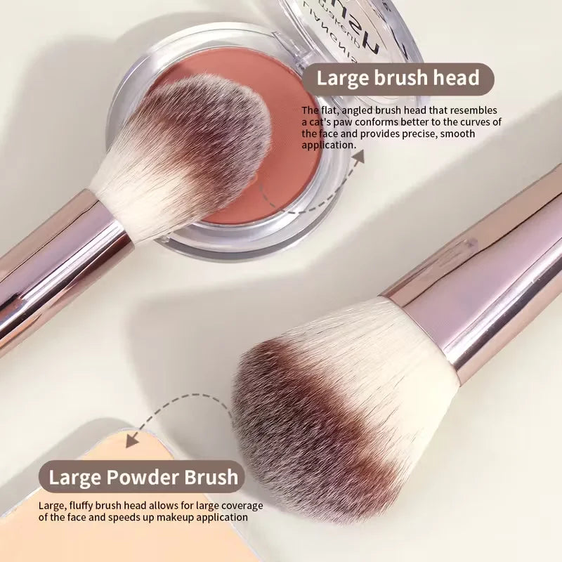 Premium Makeup Brushes Set, Including Makeup Brushes, Hairband Wrist Sponge Ball Powder Puff Silicone Cleaning Makeup Brush Tool