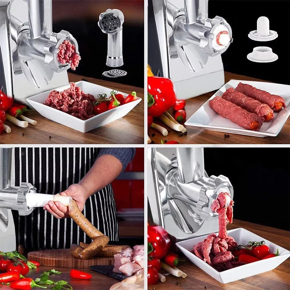 2800W Electric Meat Grinders Food Crusher Stainless Steel Multifunctional Vegetable Slicer Processor Chopper Kitchen Appliances