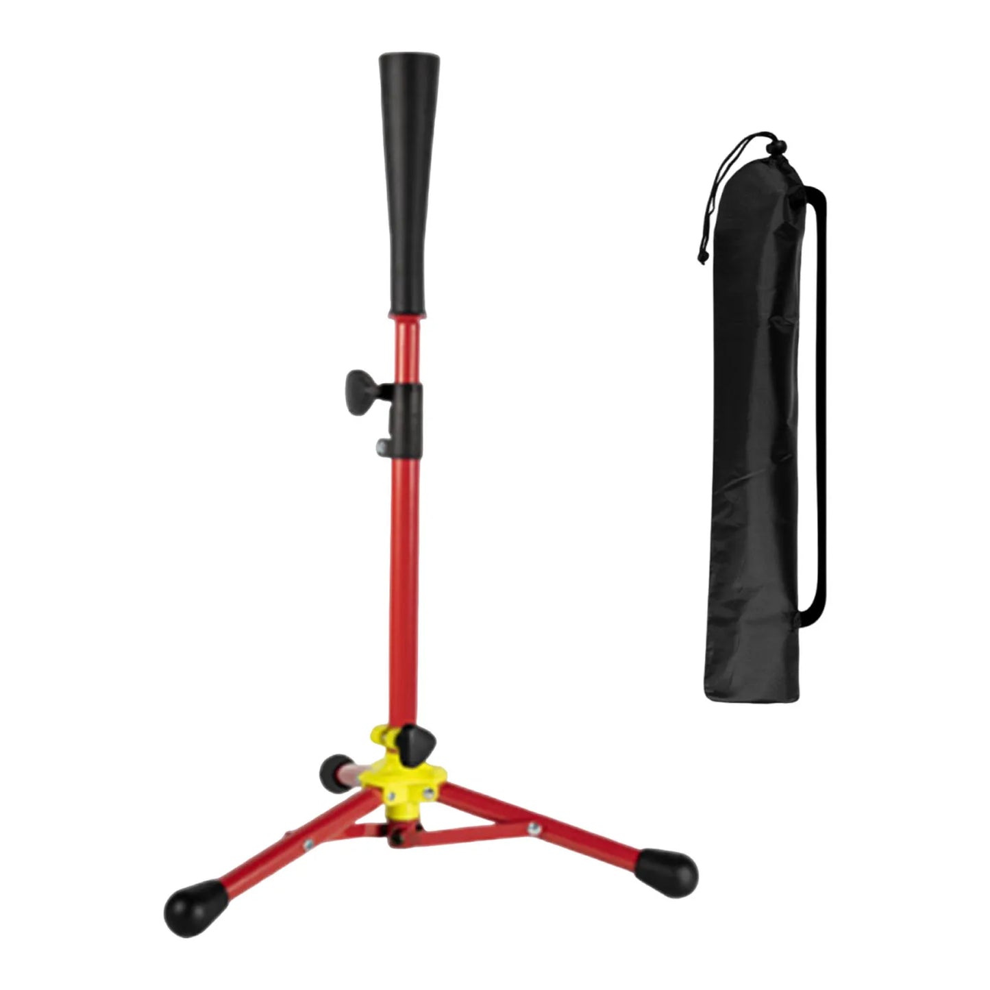Foldable Baseball Batting Tee Tripod Adjustable Tripod Stand Tee for Hitting Training Practice Portable for Adult Kids Beginner