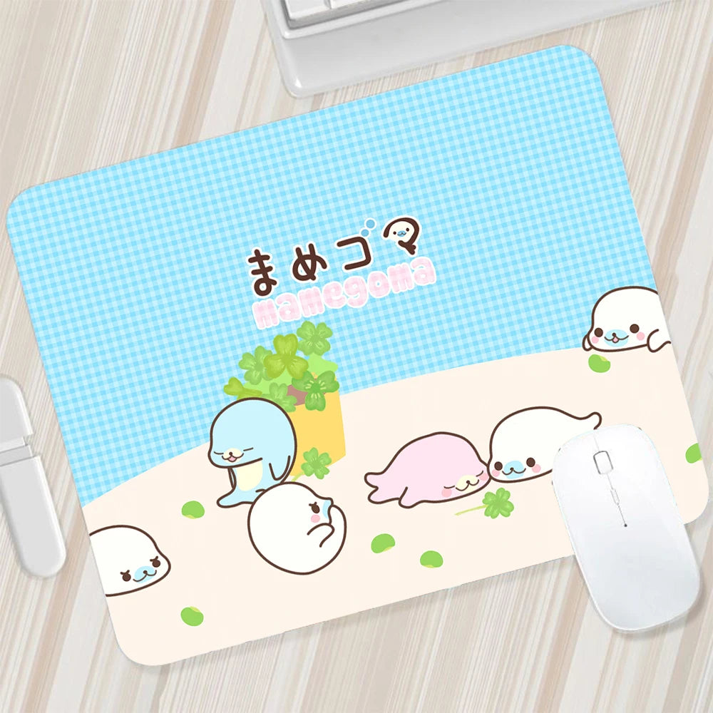 Japanese Cute Mamegoma Small Mouse Pad Gaming Mousepad PC Gamer Mouse Mat XXL Computer Pad Keyboard Mat Desk Pad Laptop Mausepad