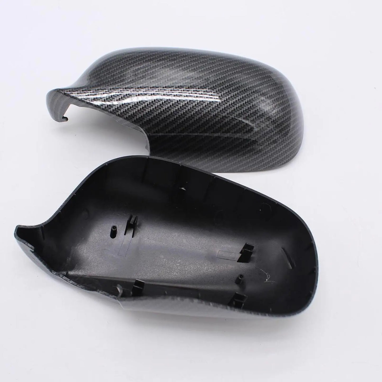 2Pcs Car Side Mirror Cover Caps 12797722 12797723 Automotive Repair Parts Easy to Install Door Mirror Housings for Saab 9-3