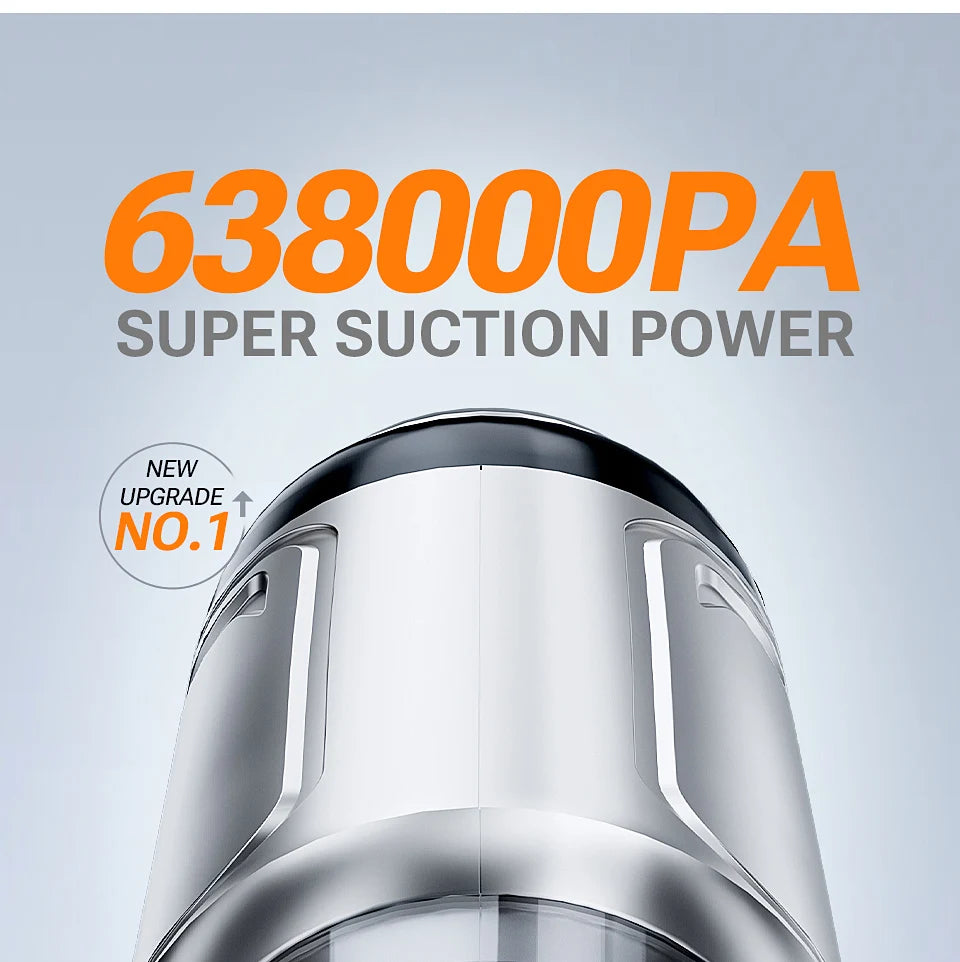 SZUK Car Vacuum Cleaner 638000PA Powerful Wireless Car Cleaner Cleaning Machine Cordless Mini HandHeld Portable Vacuum Cleaner