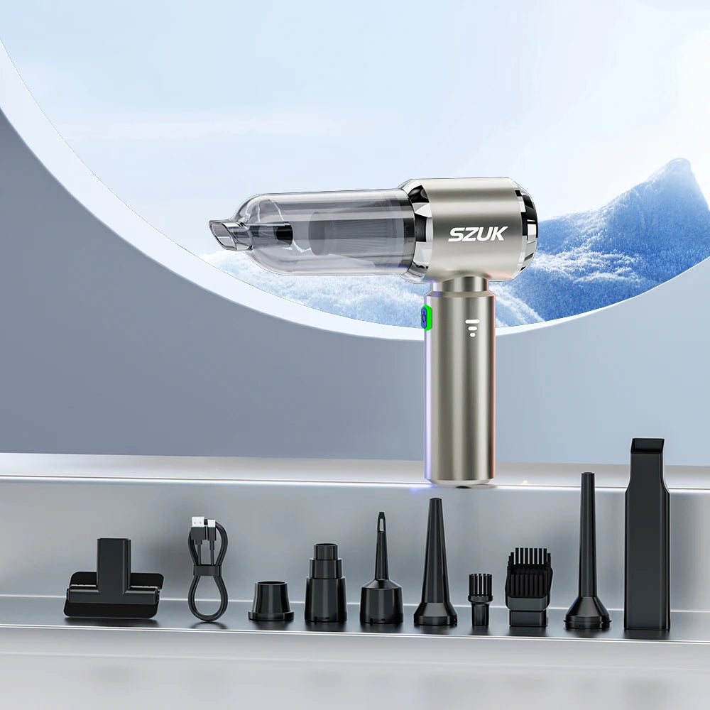 SZUK C012MAX 985000PA Mini Car Vacuum Cleaner Wireless Vacuum Cleaner Powerful Suction Handheld Portable Vacuum Cleaner for car