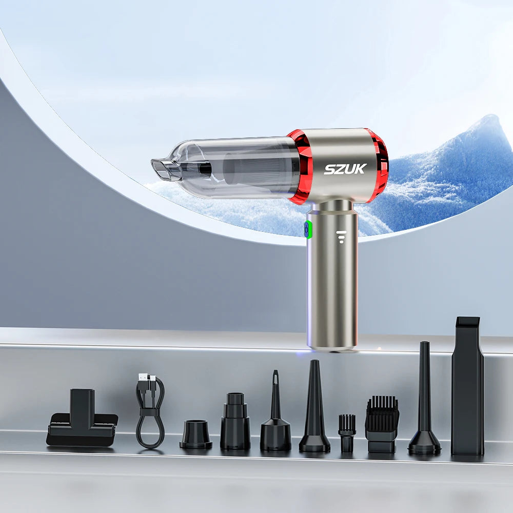 SZUK C012MAX 985000PA Mini Car Vacuum Cleaner Wireless Vacuum Cleaner Powerful Suction Handheld Portable Vacuum Cleaner for car