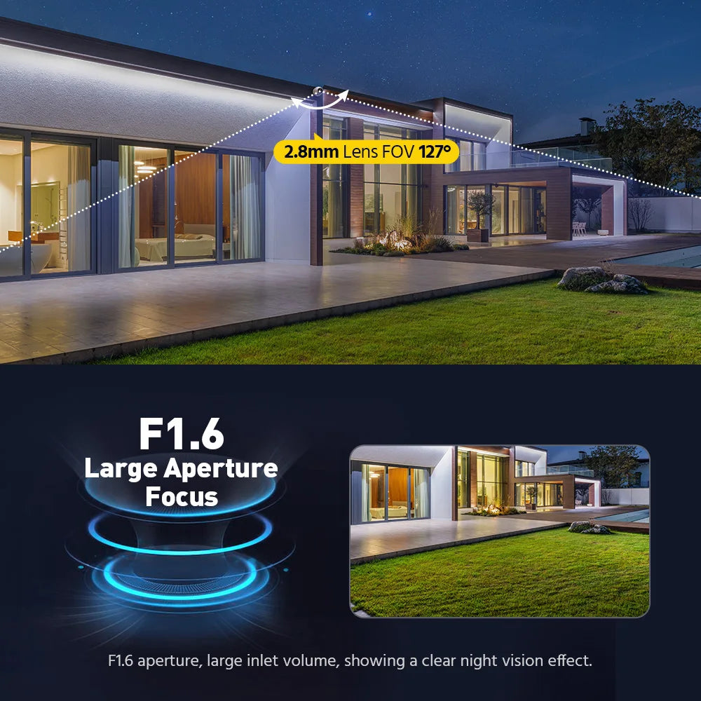 ANNKE 4K 8MP 4pcs Set for Business Surveillance Analog Camera Smart Hybrid Light CCTV Security TVI Camera IP67 WDR