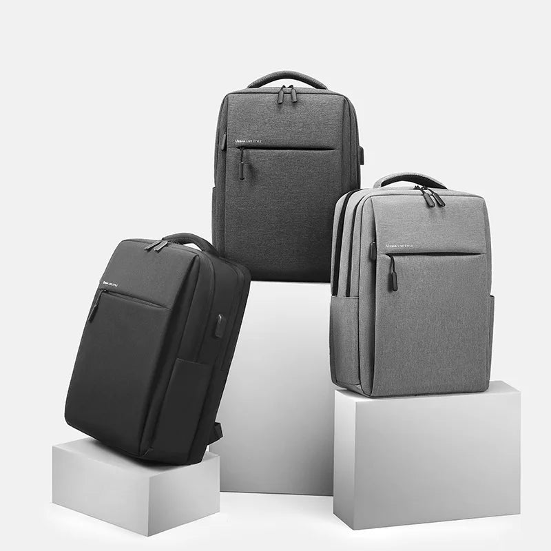 New Versatile Business Bag USB Rechargeable Charging Computer School Bag Waterproof Bag for Men Travel Male Laptop Backpack
