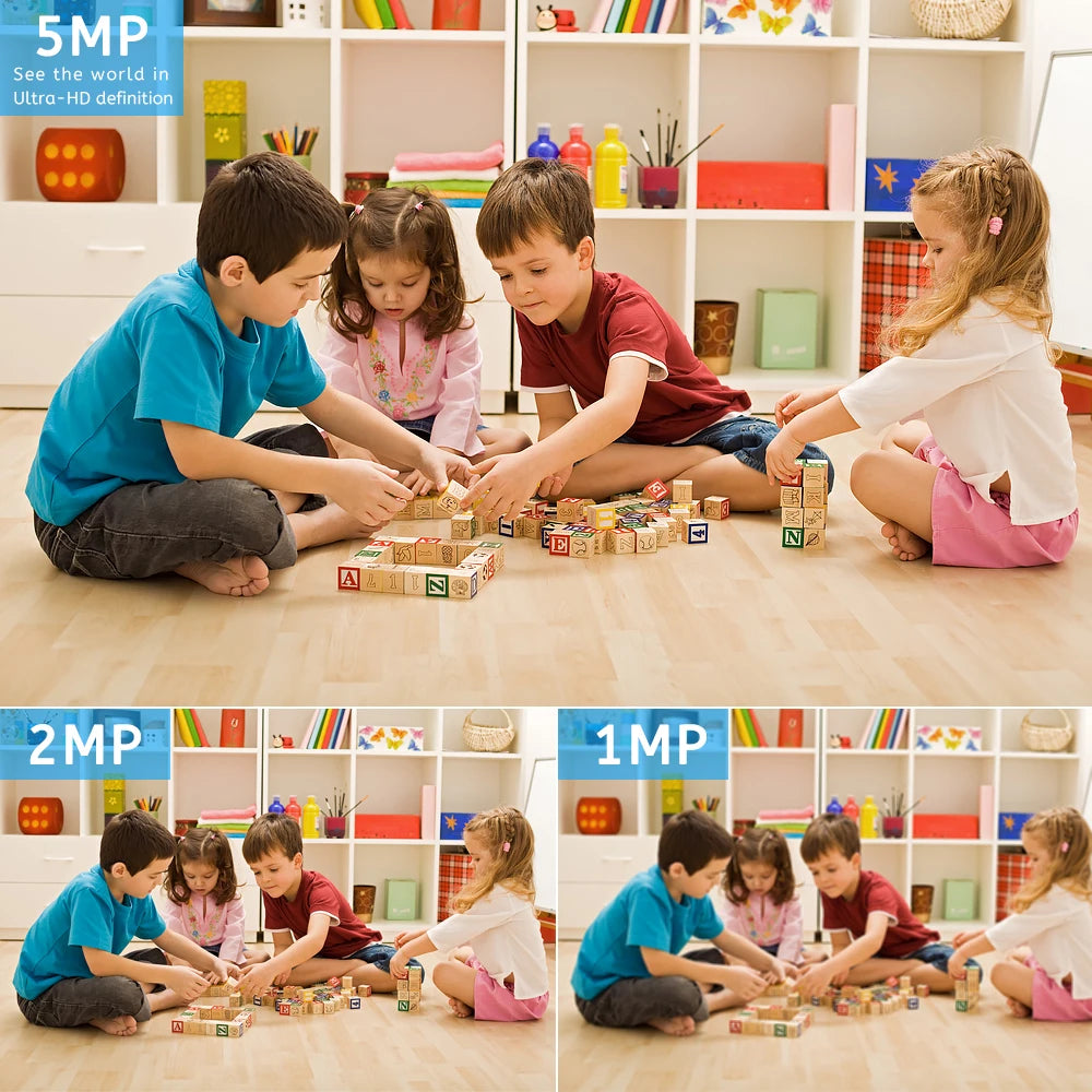 5MP 2.4/5G Wifi Camera with LAN Indoor Human Detect & Tracks Baby Camera Smart Home Security 2-way Audio Night Vision PTZ Camera