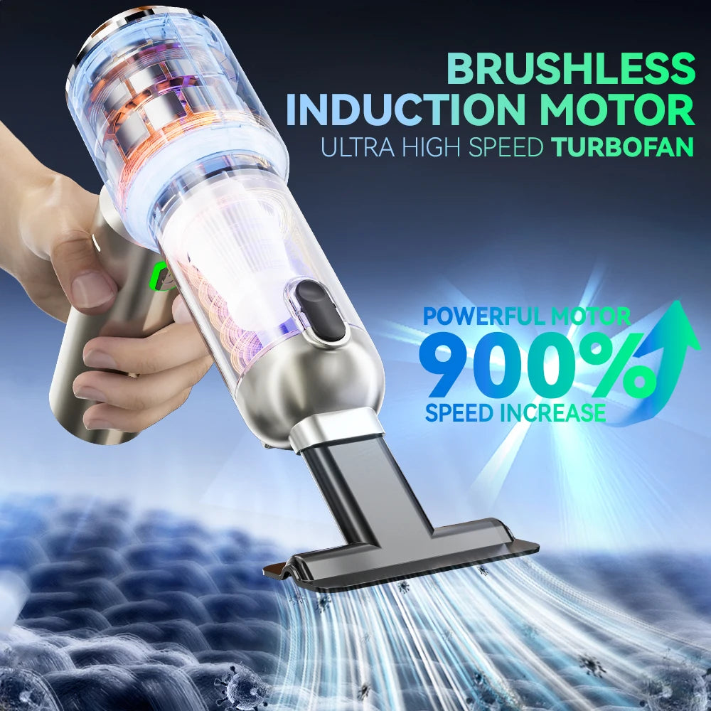 SZUK C012MAX Car Vacuum Cleaner Wireless Mini Handheld Strong Suction Cleaning Machine Portable Vacuum Cleaner for Car Home