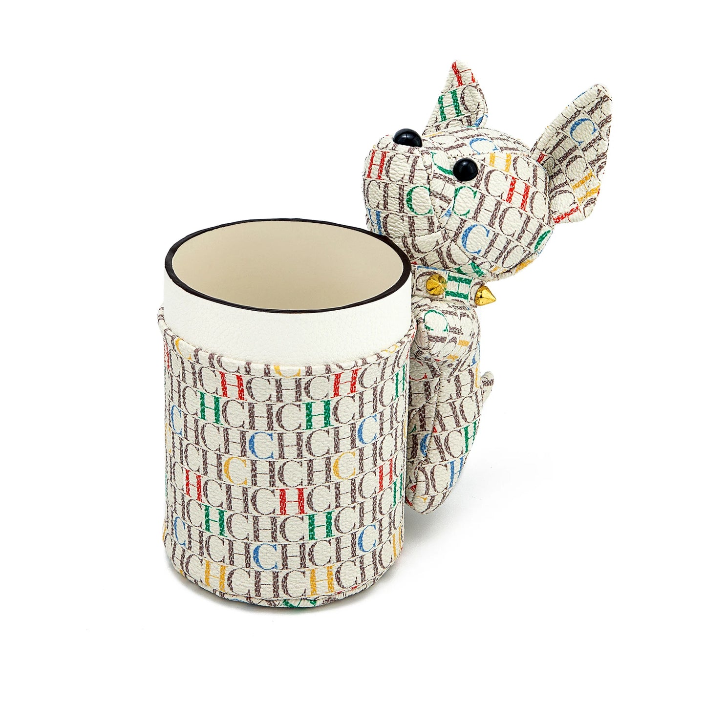 Cute Dog Shaped Pen Holder Creative Animal Desk Organizer Fashion Pattern Stationery Storage Box for Office