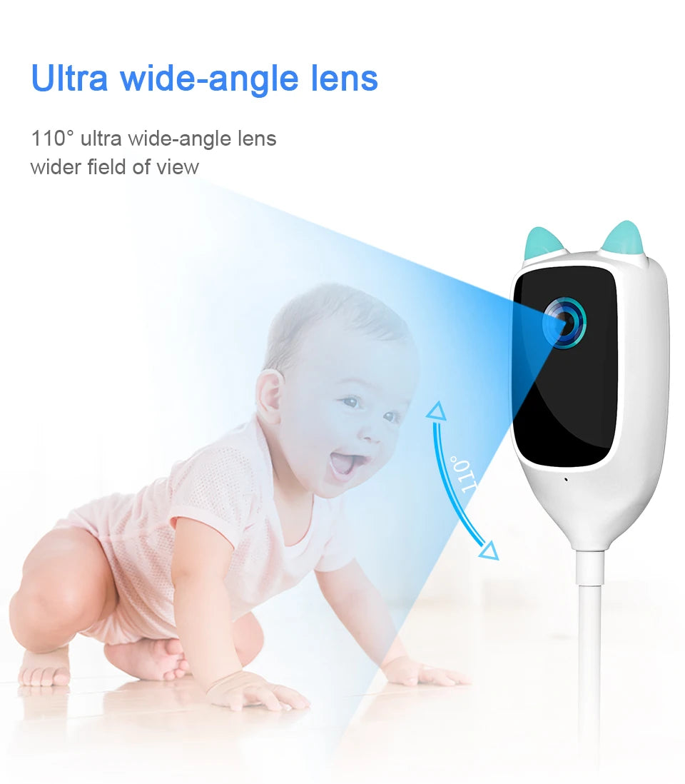 4MP 2K WiFi indoor high-definition crying detection baby monitor full-color night vision 360 degree rotating network camera