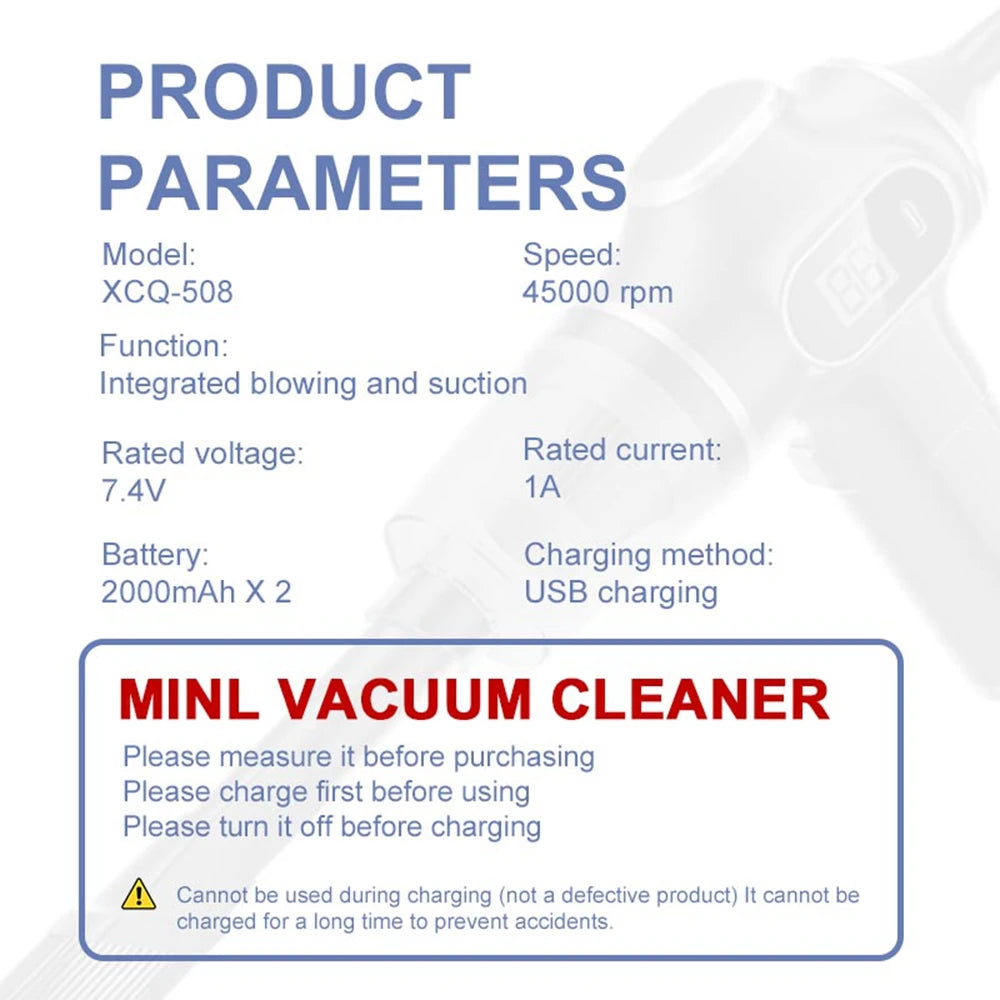 98000PA Mini Car Vacuum Cleaner Cordless Powerful Car Cleaner HandHeld Vacuum Cleaner Cleaning For Mercedes-Benz Full Series