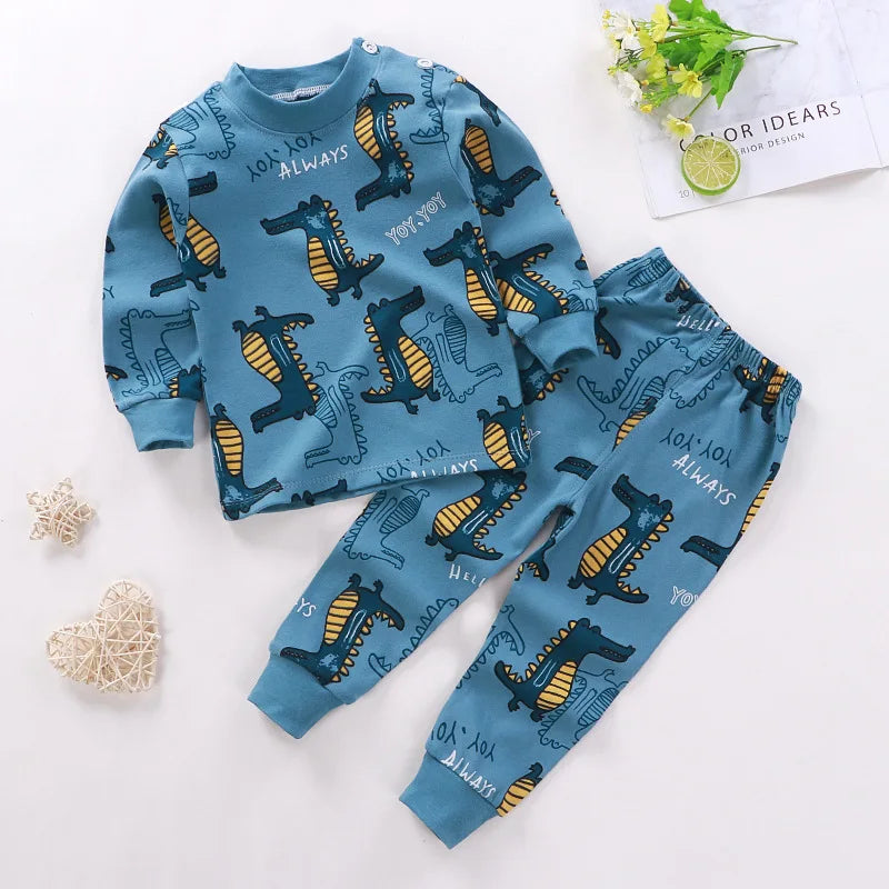 2024 New Spring Autumn Cotton Children's sets Baby Boy girls Clothes Clothing Suit 0-3 year