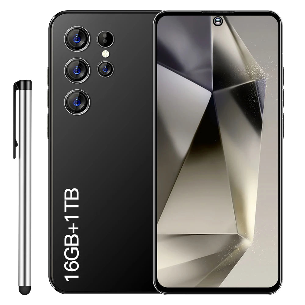 Value Deal Smartphones S24 Ultra Portable Phones MTK HD LTE French/Spanish/English Support 24-Hour Fast Shipping