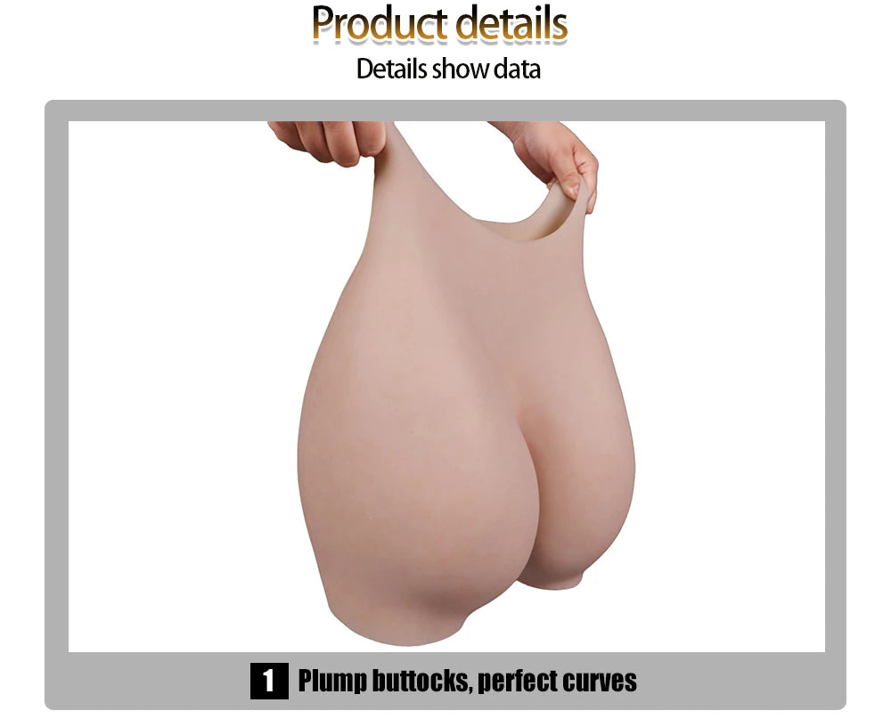 EYUNG 8THpgrade Silicone Realistic Vagina Panties Butt Hip Enhancer Pussy Pant Crossdressing For Transgender Shemale Drag Queen