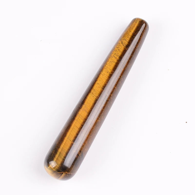 Wholesale Massage Wand Yoni Natural Crystal Mineral Quartz Acupoint Pen Face Care Tool Relax Body Beauty Health Massagestick