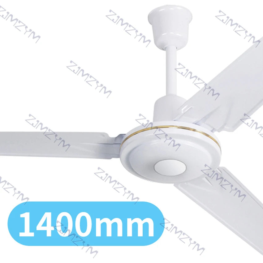 Ceiling Fan 48/56 Inch Ceiling Fan without Light Simple Ceiling Fan With 3 Gear Adjustment 3 Blades 75W/65W 220V Knob Control