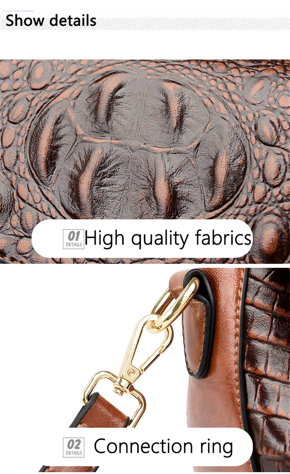 Luxury Brand Handbags For Women 2026 Sac A Main Ladies Crocodile Pattern Leather Crossbody Bags Designer New Shoulder Bag Bolsos