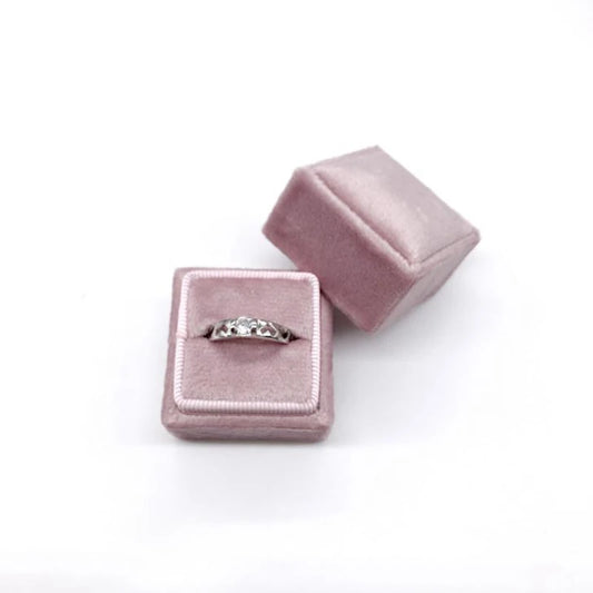 Wholesale High Quality Jewelry Package Box in Velvet Quadrilateral Box 10PCS for Ring Jewelry accessories