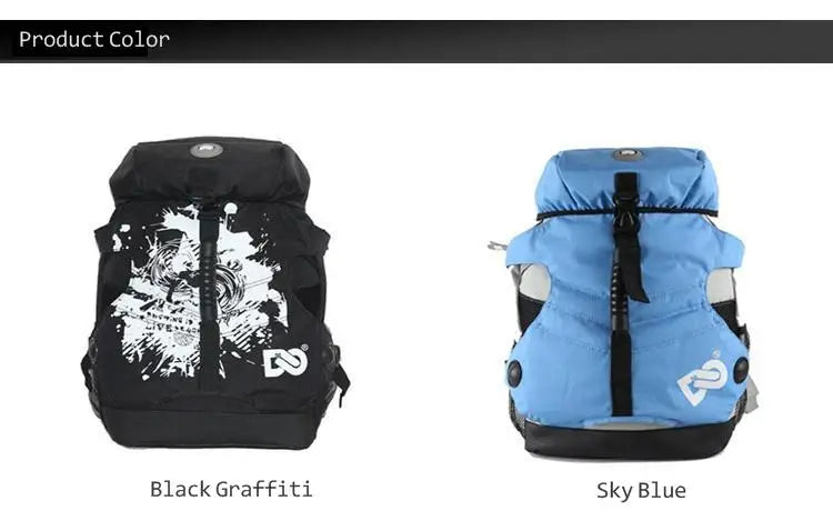 Personalized Graffiti Roller Skating Bag Men Women Outdoor Sports Roller Skating Backpack Gym Bag Running Fitness Bag Casual bag