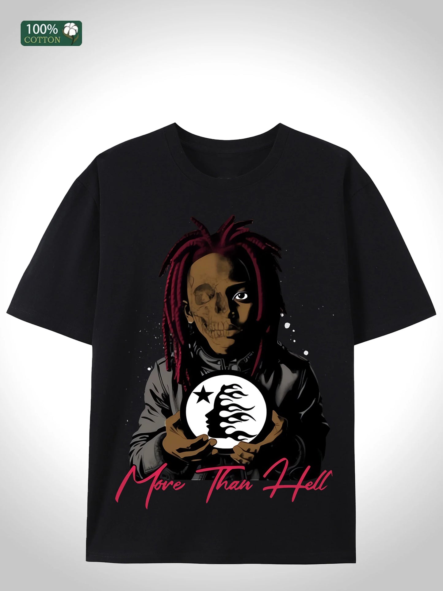 Big Cotton Streetwear Tee Men 5 Colors Loose Fit Round Neck Gilbert Warehouse