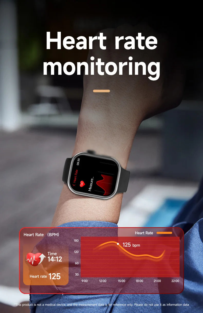 2026 Smart Watch Camera BT Call Heart Rate Fitness Tracker Waterproof iOS Android