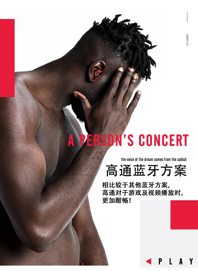 Sabbat E12 Ultra Bluetooth Earbuds 5.0 TWS Bluetooth Earphone Sports In-Ear Earbuds Waterproof Headset Wireless Charging pk G12