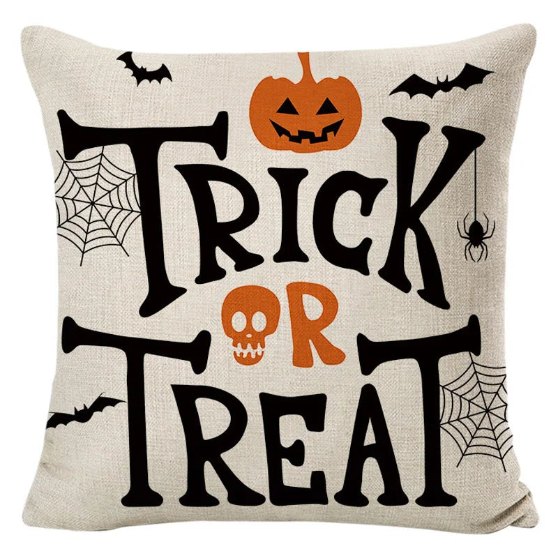 New Arrival Halloween Digital Print Cushion Cover Holiday Home Decoration Pillow Nordic Style Pillow Cover