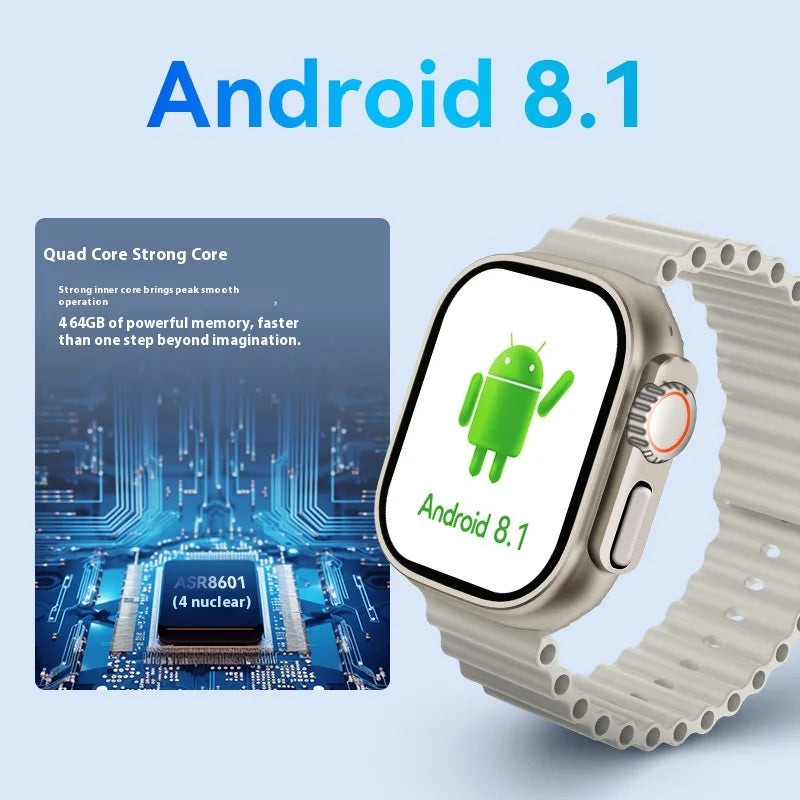 HW ULTRA 2 CALL Smart Watch Card Call Video Front and Rear Dual Camera Positioning Function WeChat