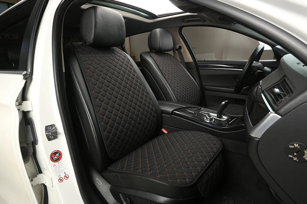 Linen Car Seat Cover Seat Universal Cushion for FORD Fiesta Fusion Mondeo Taurus Mustang Territory Kuga F-150 CAR Accessories