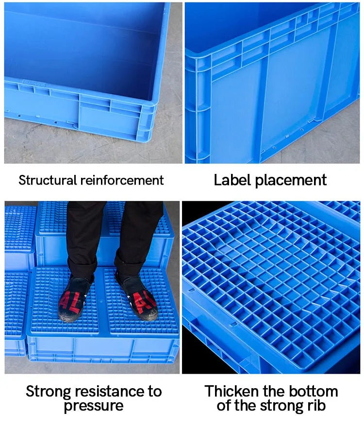 LEADLOONG EU4311 400*300*120MM Logistics Box Turnover Box Rectangular Fish Breeding Turtle Box Breeding Turtle Basket