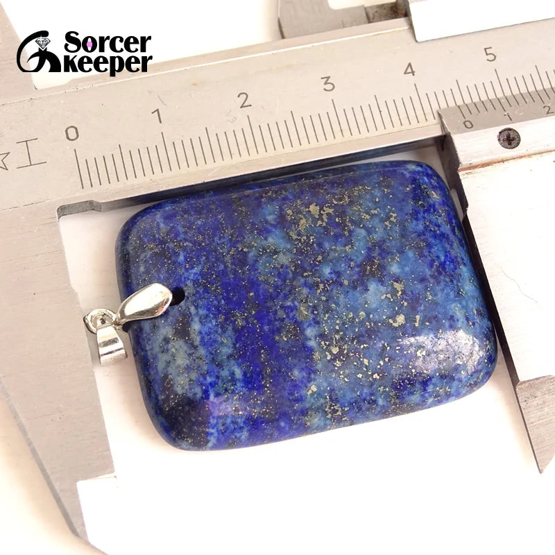 Men's Bijoux Blue Lapis Lazuli Beads Necklaces & Pendants Natural Stones Beads for Jewelry Making Accessories Women's Gift BF256