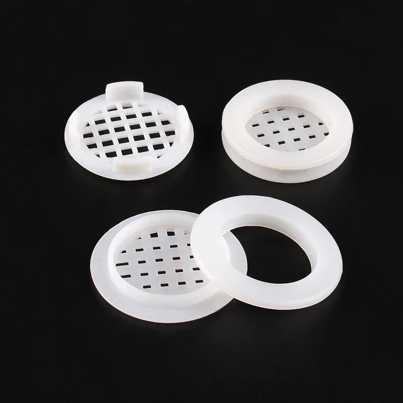 5/10pcs Air Vent Cover Plastic Round Louver Mesh Hole Plug Cabinet Grille Ventilation Systems Decorative Furniture Accessories