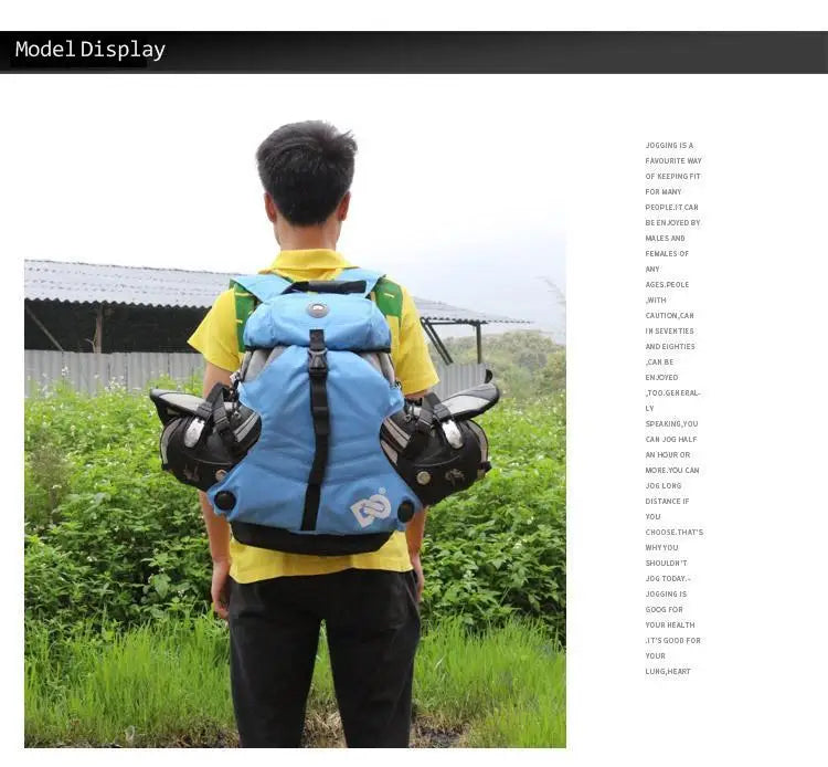 Personalized Graffiti Roller Skating Bag Men Women Outdoor Sports Roller Skating Backpack Gym Bag Running Fitness Bag Casual bag