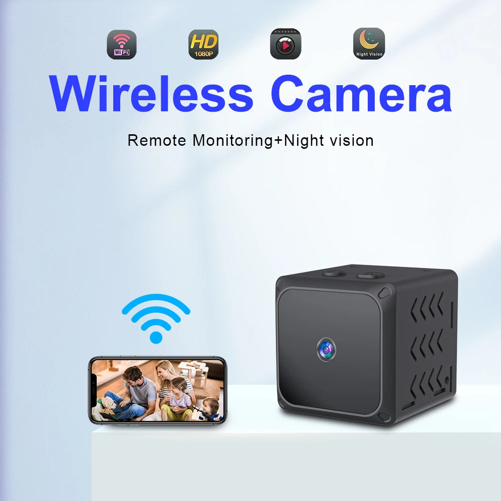 2025 New HD Camera WD5 Mini WiFi IP Cctv Camara Wireless Monitor Video Cameras Home Security Real-time Video Mini WiFi Camera